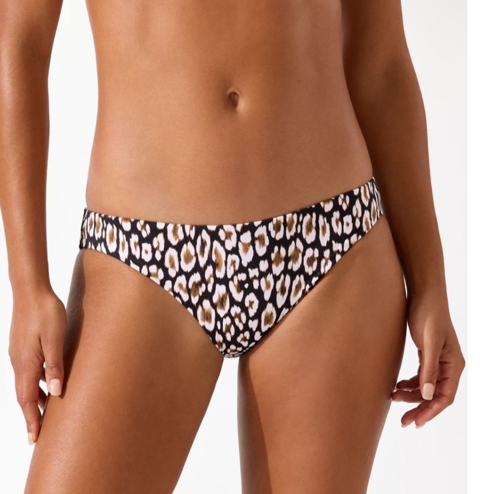 Tommy Bahama Palm Modern Safari Cat Hipster Bikini Bottoms Leopard Print NWT L - Picture 3 of 8